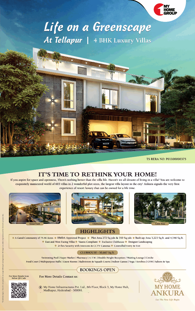 Presenting offer booking open at My Home Ankura in Hyderabad